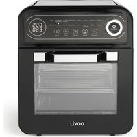 Four à air chaud 12L 1600W noir – Circulation d'air pulsé 360° – Température jusqu'à 220°C – 16 programmes – DOC255 – Livoo