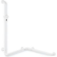 Pasamanos de ducha Hewi SERIE 801 perpendicular 110cm con soporte de ducha Sand