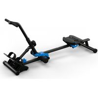 Capital Sports Máquina de remo híbrida Azura prensa abdominal 2 en 1 12 niveles acero