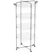 Tendedero de baño con ruedas 68x68xH155 cm