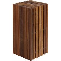 Ceppo di coltelli da cucina Zassenhaus in noce 13 x 13 x 27 cm