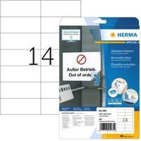 Universaletikett 105 x 42,3 mm (B x H) wieder ablösbar Papier weiß 350 Etik./Pack.