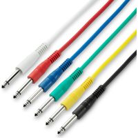 Satz von 6 6,3mm Mono Klinkenkabeln 0,15m Adam K3ipp0015set