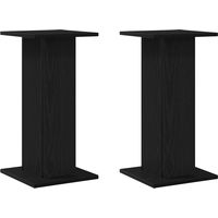 Soportes para Altavoces 2 pcs Roble negro 30 x 30 x 60 cm vidaXL