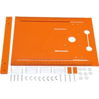 Plaque de base de scie circulaire 28x38cm, insert de Table de toupie avec marquages à échelle claire pour le travail du bois
