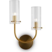 Lámpara de pared de cristal glamurosa Arco Maytoni MOD223WL-02BS1