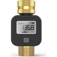 Compteur d'eau numérique LCD haute précision avec alertes réglables pour maison et jardin en ABS-KZQ