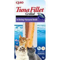 Inaba Cat Thunfischfilets – Thunfischfilet in Garnelenbrühe, 15 g