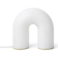 ferm-living Lámpara de sobremesa Vuelta vidrio opalino latón