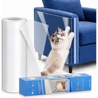 Film Adhésif Anti-Griffes pour Canapé 30cm x 5M, Protection Invisible pour Canapé & Meubles, Flexible et Personnalisable, Idéal pour Chaises, Portes et Propriétaires de Chats