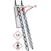 Minka Bodentreppe Type 18 Small brandhemmend 130x70cm Deckenöffnung U-Wert 1,3 W/m2K 290-315cm Raumhöhe