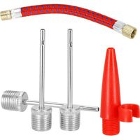 Accesorios para bicicleta para inflar, agujas, adaptador, manguera de aluminio.