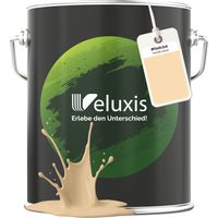 Wandfarbe Gelb Creme Beige Matt Innenfarbe – Deckkraft Klasse 1, VOC-frei, Ohne Grundierung, Tropfarm – Wohnzimmer & Schlafzimmer – 5L – Veluxis (Vanilla Sand)