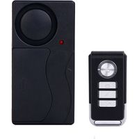 Wireless vibration alarm, anti-theft alarm for bicycle/bike/motorcycle/car/vehicles/door/window, 110dB super loud (remote control included)