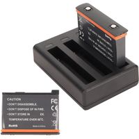Chargeur de batterie pour caméra d'action Insta 360 X3 à 3 emplacements avec câble de charge de type C et batteries de rechange