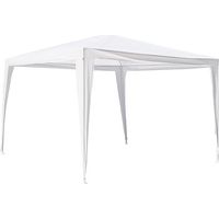 TONNELLE EN ACIER BLANC - 3X3