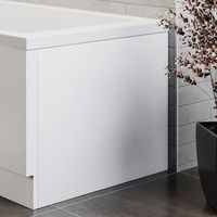 750mm End Panel For Vitura Whirlpool Bath White Acrylic Bathroom Corner Install