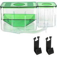 1 Boîte d'élevage, Double Couche, Plastique, Isolement Alevins, Aquarium Eau Douce Salée