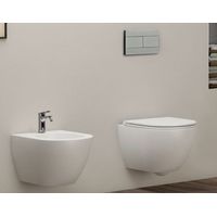Sanitari Comoda sospesi senza brida cm. 54x36 con sedile sottile