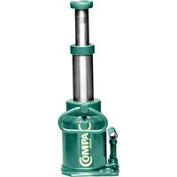 Cric bouteille hydraulique télescopique 10T vert COMPAC - 13029