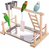 Oiseau Parlant Réaliste En Cage – Perroquet à Bec Mobile, Détection Son Et Mouvement, 3 Cadres Interchangeables, Piles AAA, Décoration Farce