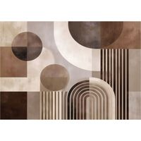 Papier peint mural art déco abstrait intissé grand format design intérieur salon chambre pas cher 200x140 cm