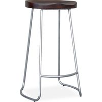 Barhocker - Industriedesign - Holz und Metall - 76cm - Aiyana Steel