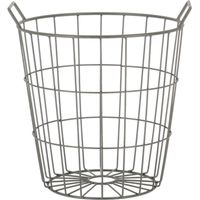 Panier en métal avec poignées - Argenté - 15 L - Livraison gratuite