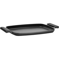 Plaque gril four INOXIBAR Absolut Black 36 x 24 cm antiadhésive Greblon 220°C aluminium moulé induction