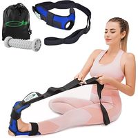 Foot Stretcher - Calf Stretcher - For Plantar Fasciitis And Achilles Tendinitis - With Massage Roller And Travel Bag - 1 Set