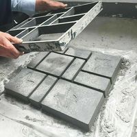 60x 50x 5CM / BIG 10 Tier Crazy Path Maker Mold Paving Patio Concrete Road Mold