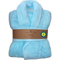 Peignoir en coton Bio, coloris lagon, Taille XL
