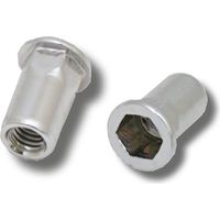 Jrp Riveting Products M6 x 15.5 Steel Rivet Nuts - Box of 500