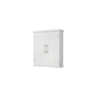 Teamson Home Holz Badezimmer Wand Medizinschrank mit verstellbaren Regalen Weiß EHF-F0007