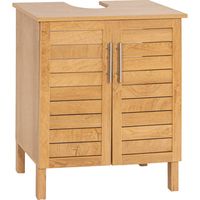 Meuble sous lavabo mdf 2 portes/1 etagere interieure - colonial - Tendance