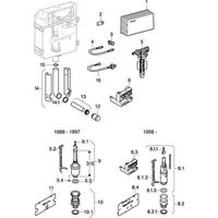 Banyo – Vanne d angle pour robinet flotteur Geberit – Filetage entrée 1/2" – Ouverture de service 29,5 x 15,5 cm – Pour installation encastrée