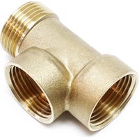 Racor 3 vías latón 3xDN25 1" distribuidor bomba grupo de presión vaso de expansión membrana rosca
