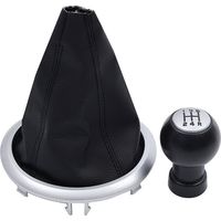 Suitable for Suzuki Swift car shift handball dust cover glossy cover + silver frame black line 5 speed