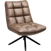 Fauteuil relax rotatif tissu microfibres kaki Casita GRUNDY