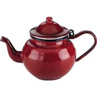 ibili 8411922003505 Teekanne rot 0,5 Liter emaillierter Stahl