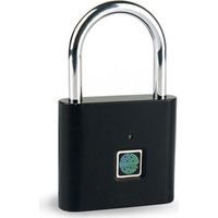 Serrure d'empreinte digitale intelligente Cadenas d'empreinte digitale rechargeable USB Déverrouillage rapide Métal en alliage de zinc