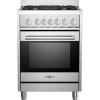 Cuisinière vitrokitchen st6060ib 4 brûleurs four 68L