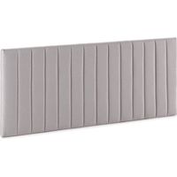 Tête de lit tapissée Eris 140x60 cm Gris clair