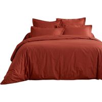 Housse de couette 220 x 240 cm Line terracotta