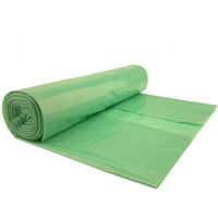 Müllsäcke, dick (50 Mikron), strapazierfähig, Rolle mit 25 Stück – grün, 70 l