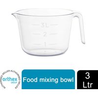 GastroMax Clear Transparent Max Measure Bowl With An Easy-to-pour Spout, 3l