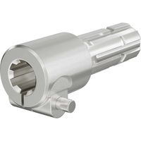 Wiltec Manchon de Prise de force Cardan - Longueur 175 mm - Raccord logement 1 3/8" 6D - Raccord sortie 1 3/4" 6D - Ø 36 mm/44,37 mm - Arbre cannelé de tracteur