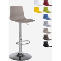 Tabouret bar de cuisine design mat réglable en hauteur Grand Soleil Imola Matt - Beige Juta