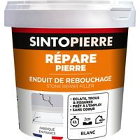 Rebouche sols et murs - enduit de rebouchage 2Kg Blanc SINTO