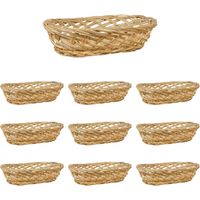 Paniers à pain ovales tressés à la main x 10 25,5 x 17,5 x h 8 cm